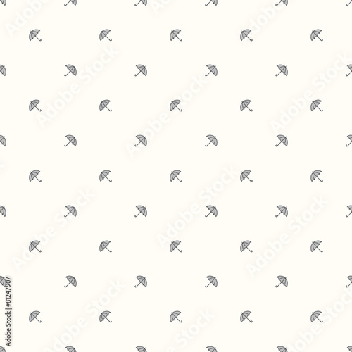 Seamless pattern with a umbrellas