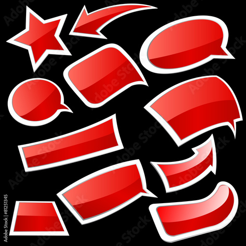 Choice stickers set.