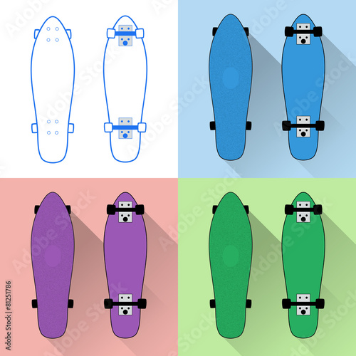 Short skateboards collection