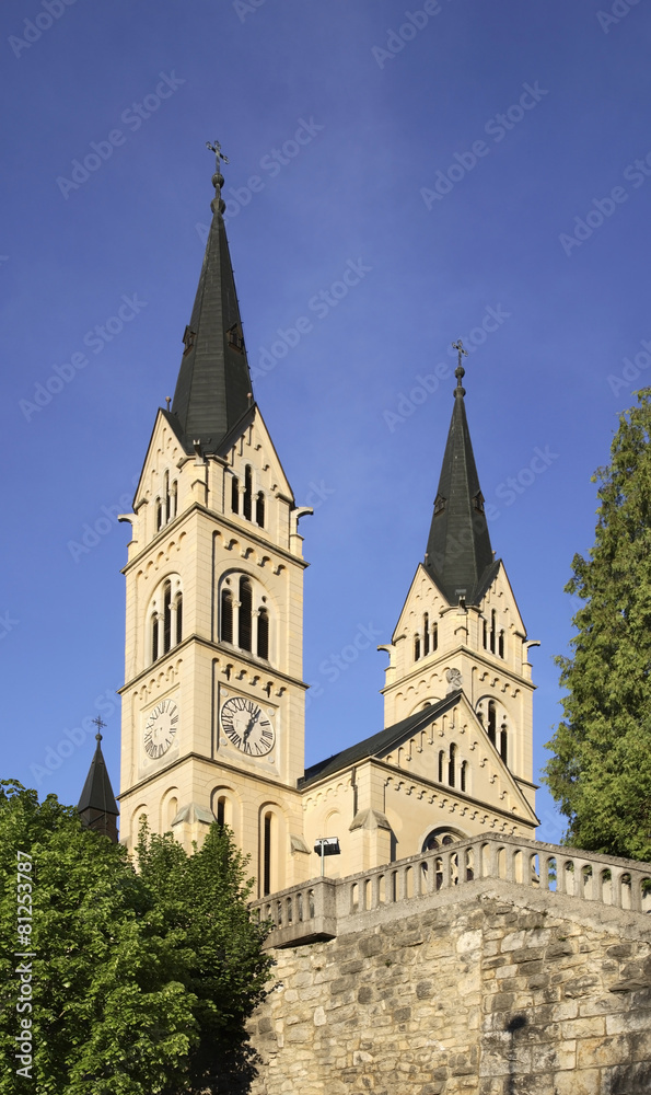 Church of St. Virgin Mary of Lourdes in Brestanica. Krsko