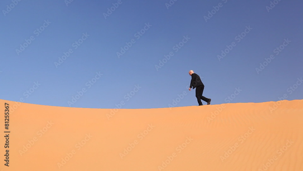 hopeless businessman in desert hopeless businessman in desert