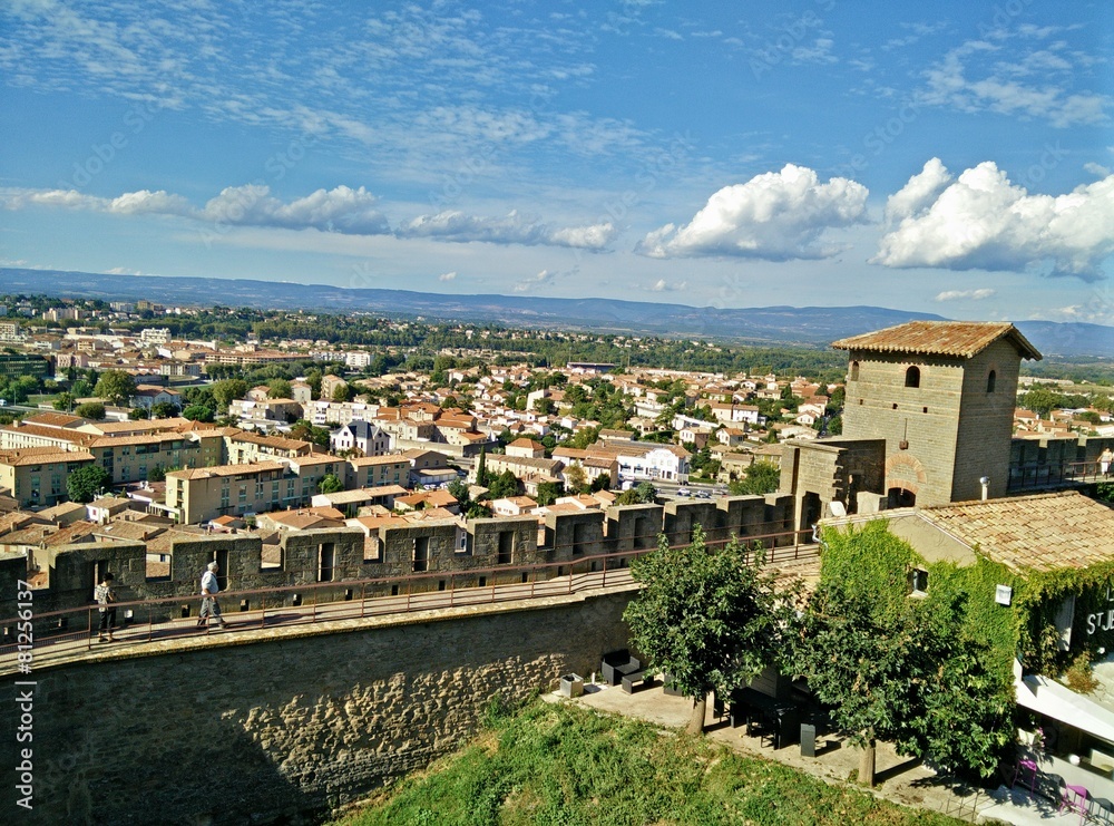 Carcassonne city from the castle