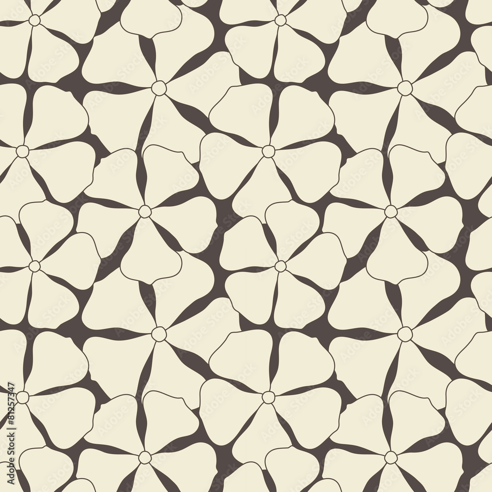 Fototapeta premium Seamless pattern. Floral stylish background.