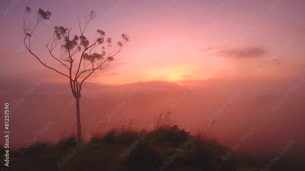 Timelapse of magical sun rising at Ella Peak, Sri Lanka. Timelapse of magical sun rising at Ella Peak, Sri Lanka.