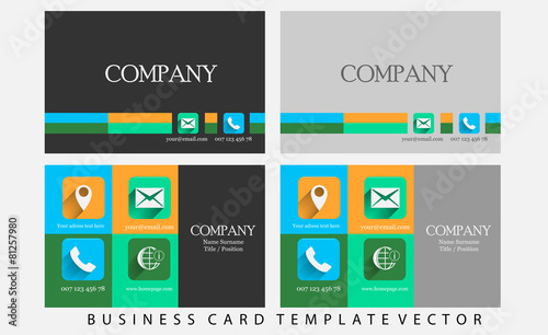 Business card template
