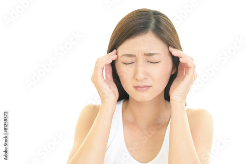 Wallpaper Mural 頭痛を訴える女性 Torontodigital.ca