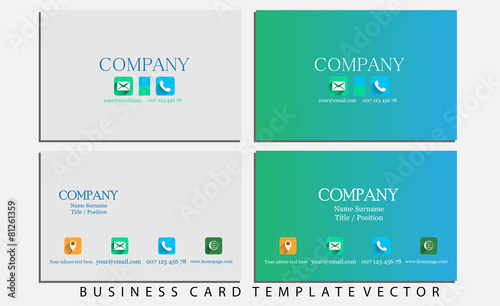 Business card template
