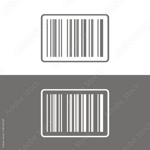 Icono código de barras BN