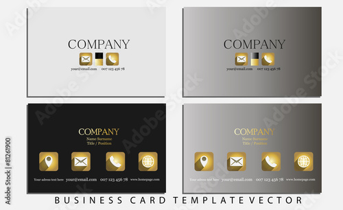 luxurious Business card template
