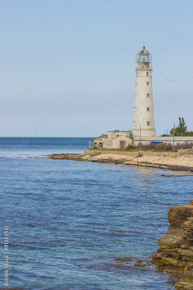 lighthouse Tarkhankut in the western part of crimea lighthouse Tarkhankut in the western part of crimea