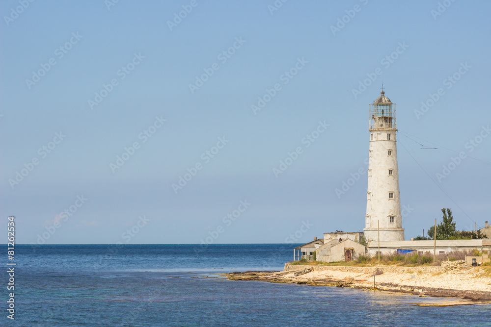 lighthouse Tarkhankut in the western part of crimea