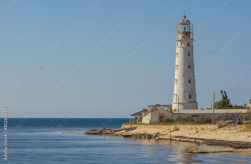 lighthouse Tarkhankut in the western part of crimea