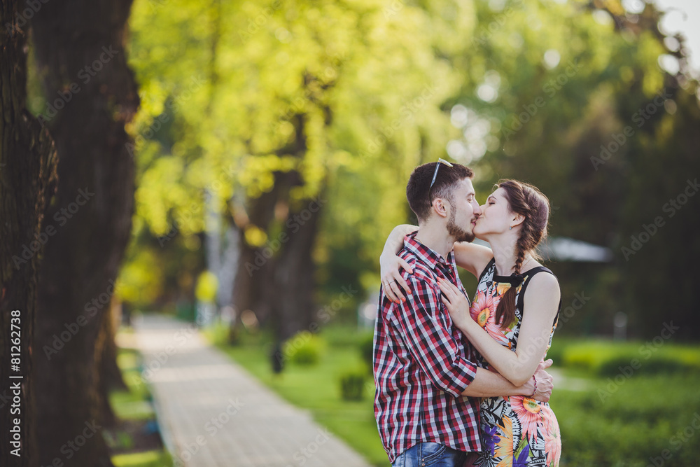 Fototapeta premium young couple in love