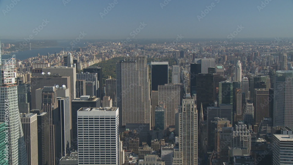 pan shot manhattan central park