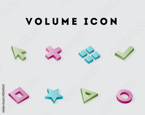 Volume Vector Icon Pack 1
