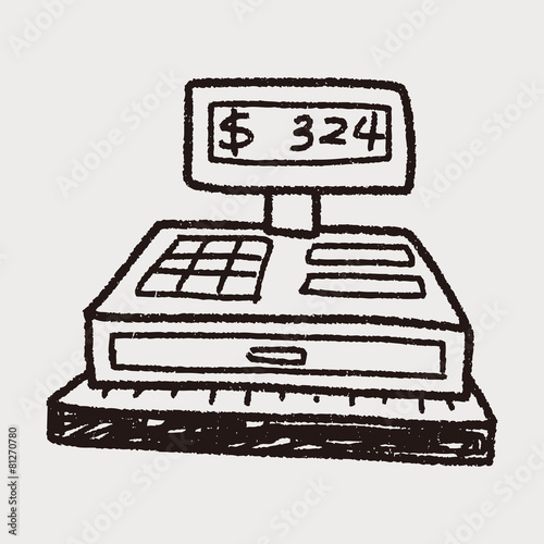 Checkout Machine Doodle