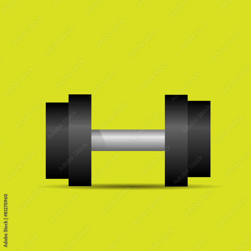 dumbbell sport weights flat icon vector dumbbell sport weights flat icon vector