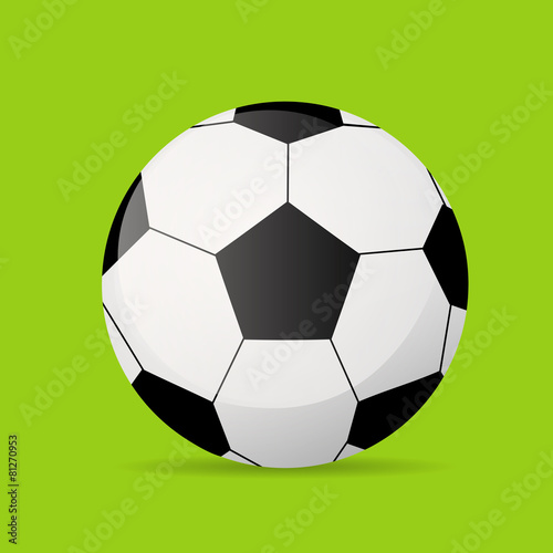 football soccer ball flat icon vector