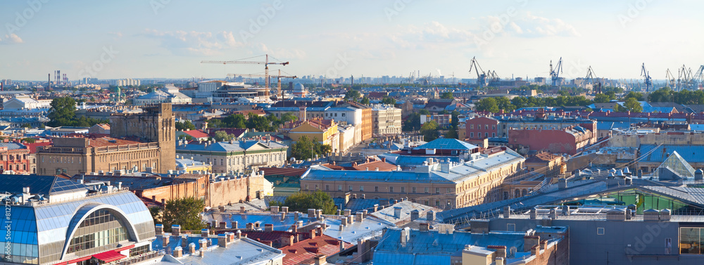 Top view of Saint Petersburg
