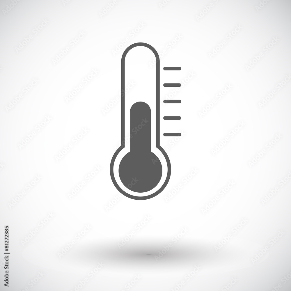 Thermometer icon. Thermometer icon.