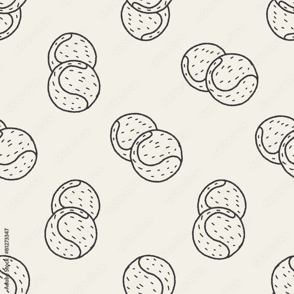 tennis doodle seamless pattern background tennis doodle seamless pattern background