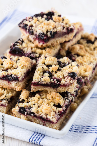 Принти на полотні Currant cornmeal crumble bars