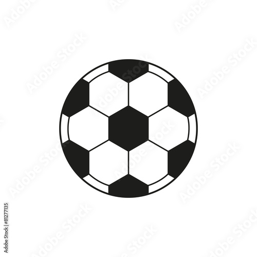 The football icon. Soccer symbol. Flat © vladvm50