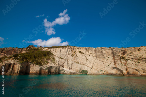 Blue caves on Zakynthos island