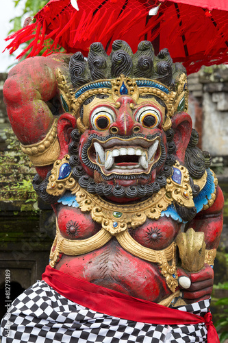 Traditional Balinese God statue in Central Bali temple © OlegD