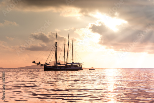 Recreational Yacht at the Indian Ocean