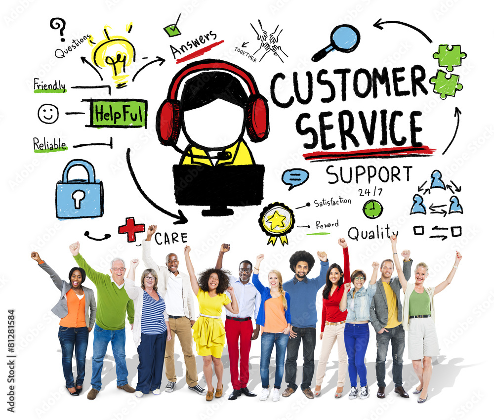 Customer Service Support Assistance Service Help Guide Concept Customer Service Support Assistance Service Help Guide Concept
