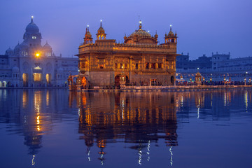 Wandcirkels India Gouden Tempel Amritsar in Punjab  © mrallen