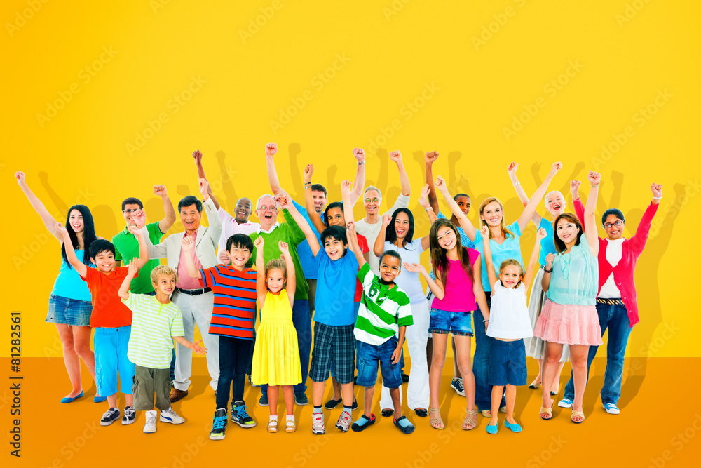 Obraz premium Community Togetherness Children Multiethnic Cheerful Concept
