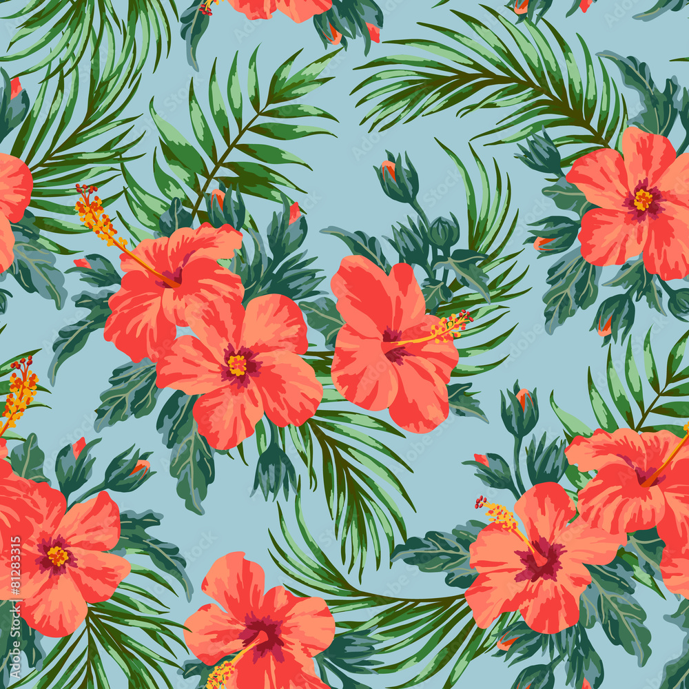 Seamless exotic pattern. Seamless exotic pattern.