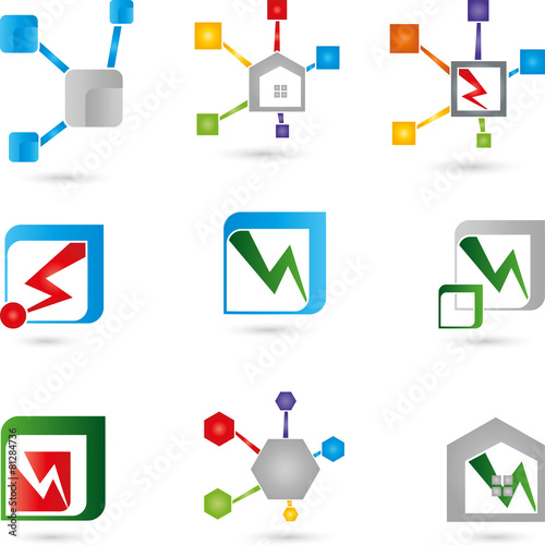 Logos Sammlung, IT, Netzwerk, Elektriker
