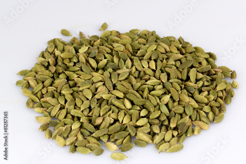 cardamom on white background