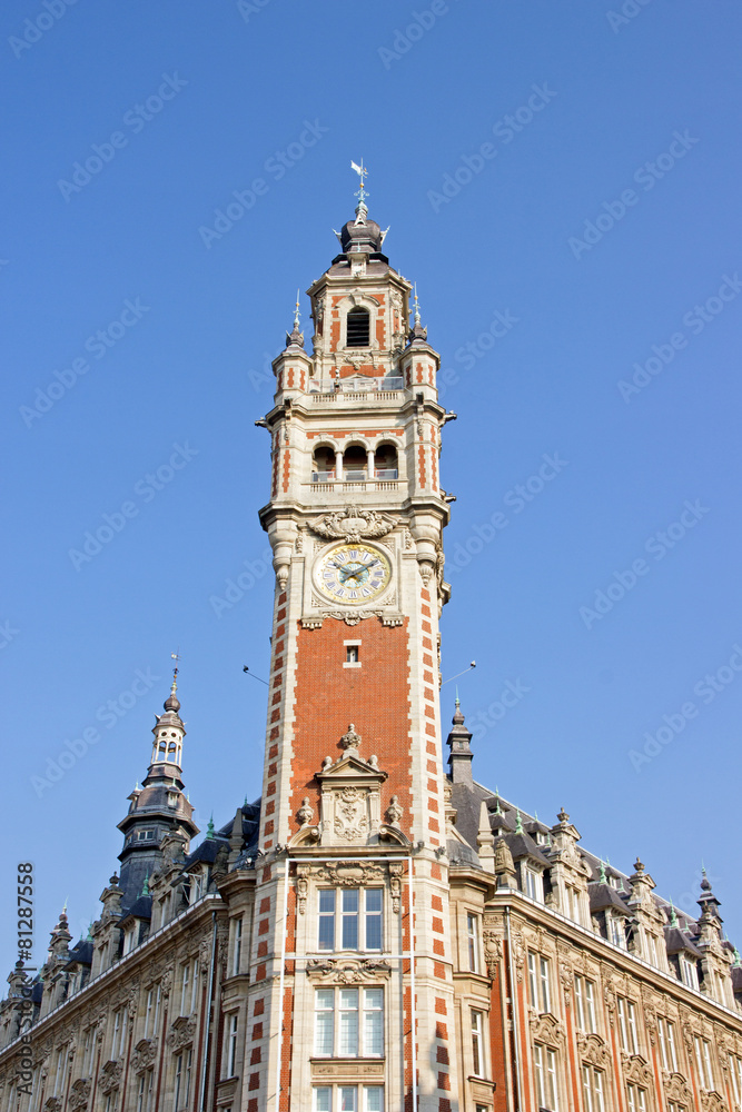 Grande horloge de Lille, place de l'Opéra (nord France)