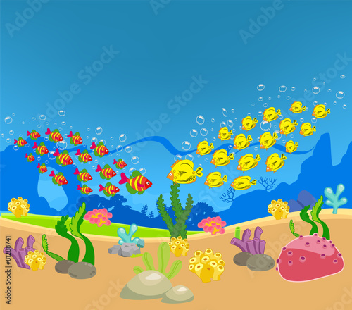 Two groups of individuals met the ocean