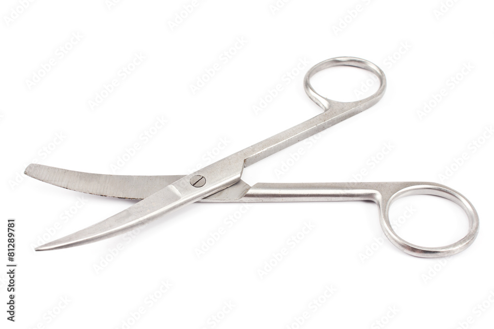 Nail scissors isolated on white Nail scissors isolated on white