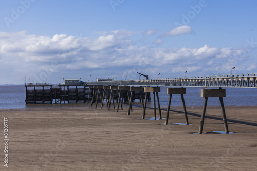 Steel and concrete pier manmade structure photo