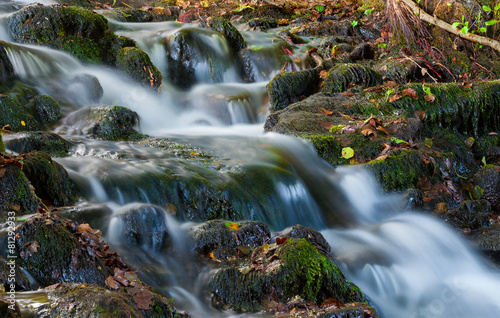 Beautiful cascading waterfall