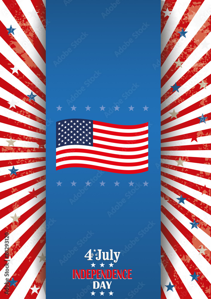 4th July Oblong Flyer Banner