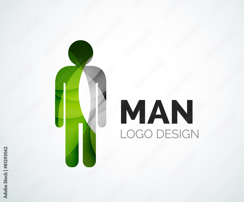 Abstract logo - man icon Abstract logo - man icon