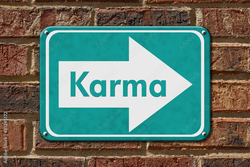 Fototapeta premium Karma Sign