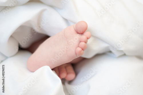 feet of a sleeping baby