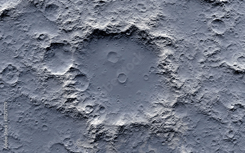 Leinwand Poster Moon surface