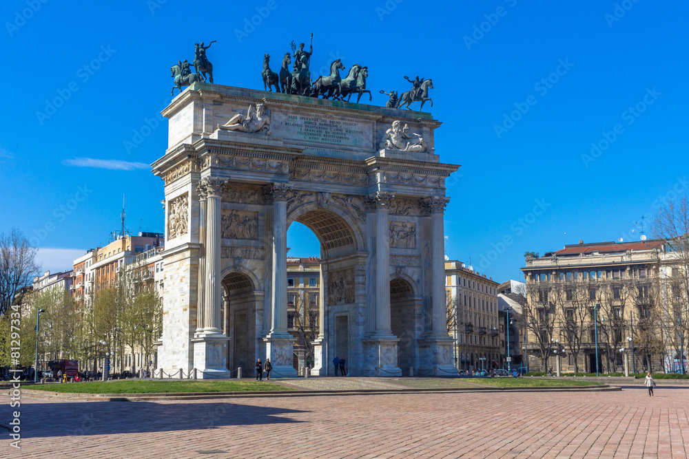 Obraz premium Arco della Pace Milano