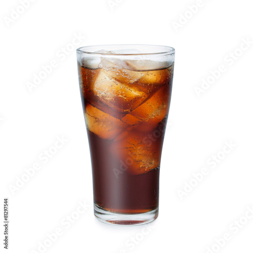 Full glass of cola