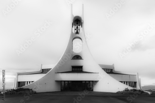 The church in Stykkisholmur  Iceland