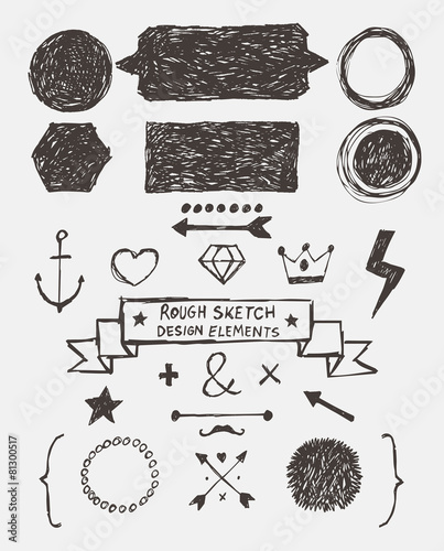 Rough Sketch Design Elements